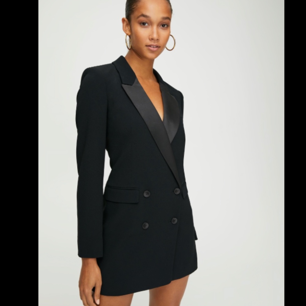 Aritzia Black Blazer Dress